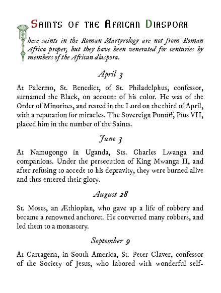 The African Martyrology