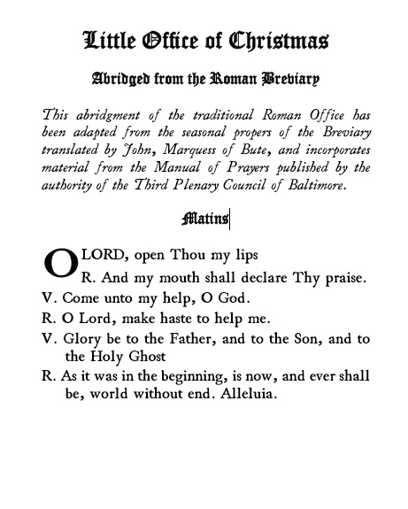 The Little Office of Christmas