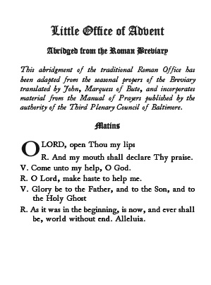 The Little Office of Advent