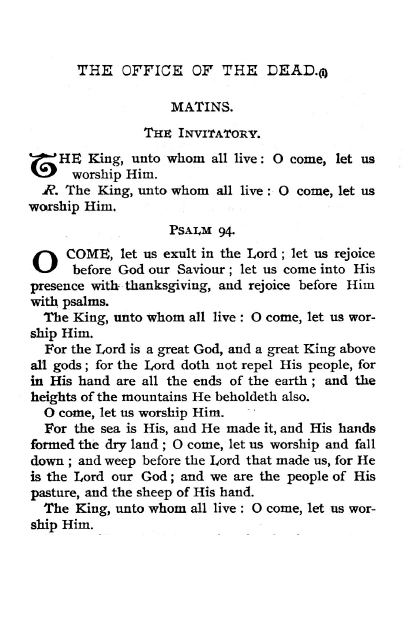 The Office of the Dead