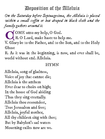 Septuagesima Prayers and Devotions