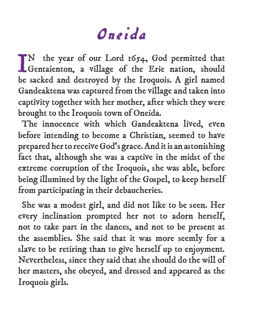Catherine Gandeaktena: Foundress of St. Kateri's Mission