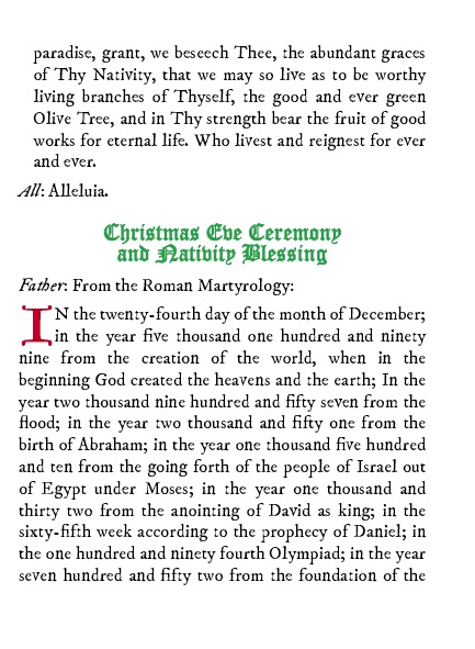 Christmas Tree and Nativity Prayers and Devotions